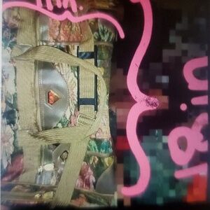 Bovano floral green bag